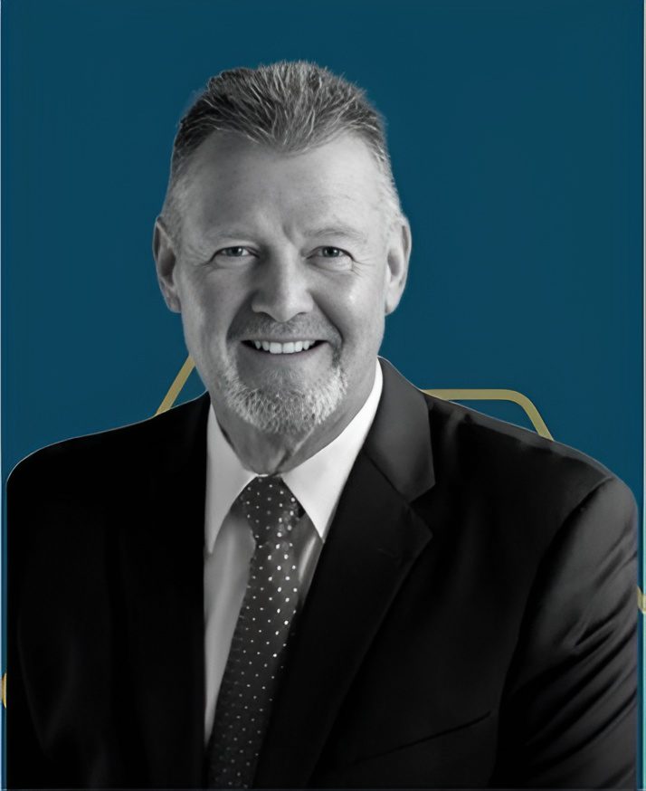 Businessman with gray hair and beard